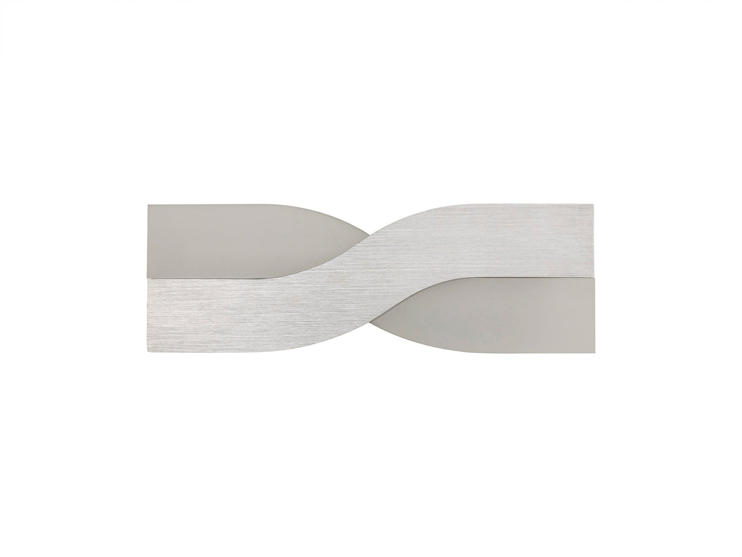 Leigh Wall Lamp, 1 x 8W LED, 3000K, 640lm, Brushed Aluminium and Frosted White, 3yrs Warranty 2