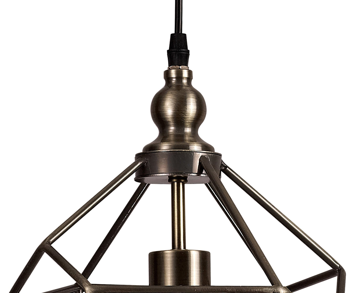 Lymm Medium Pendant, 1 x E27, Antique Brass 2