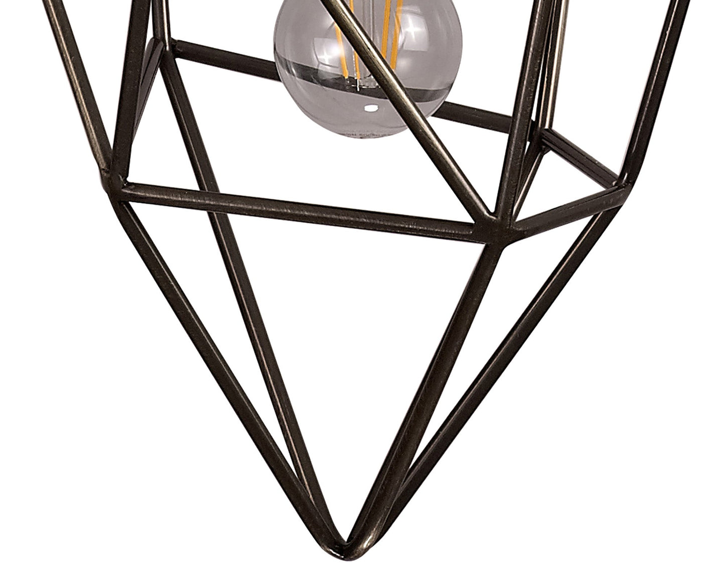 Lymm Medium Pendant, 1 x E27, Antique Brass 2