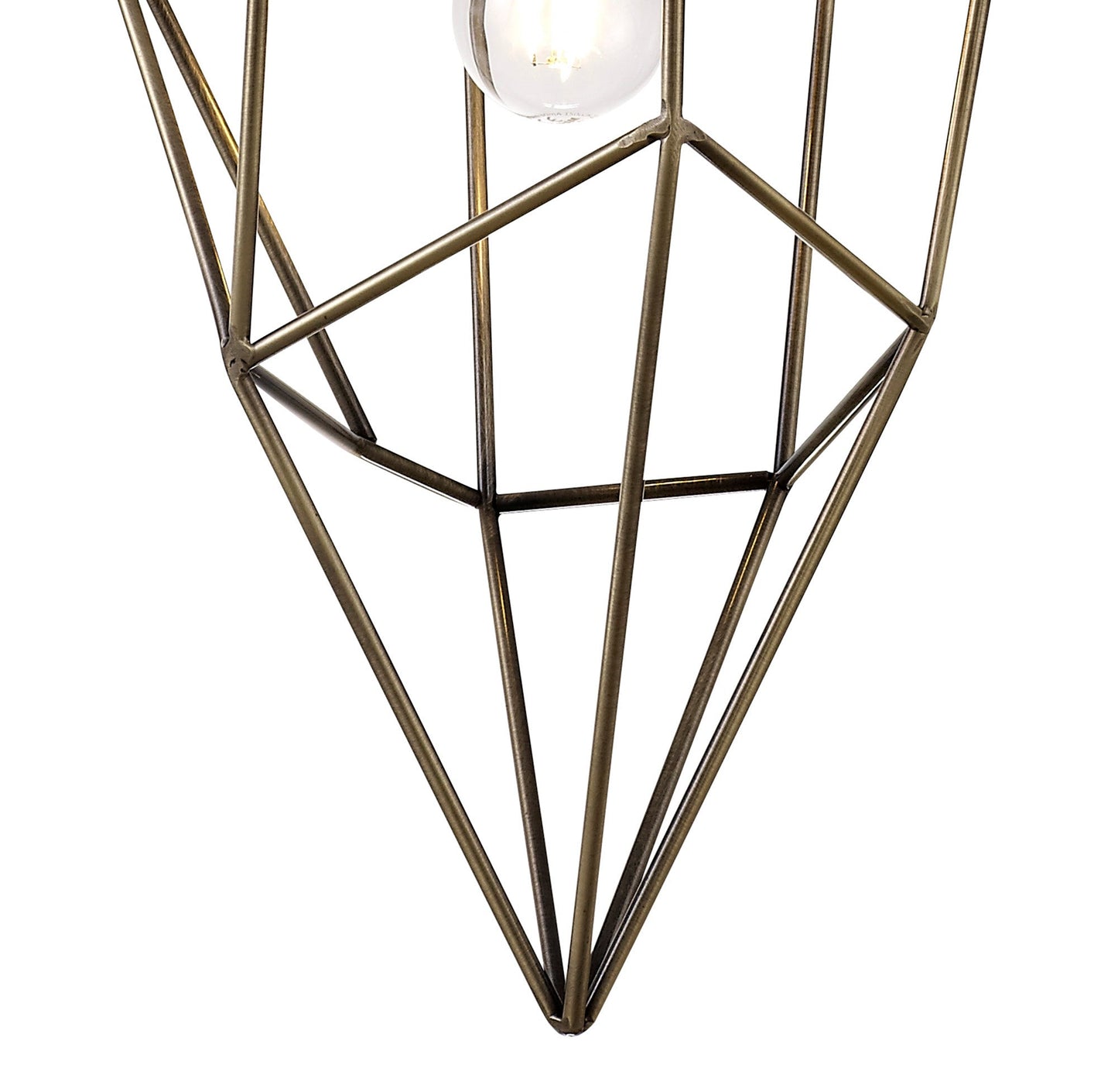 Lymm Large Pendant, 1 x E27, Antique Brass 2