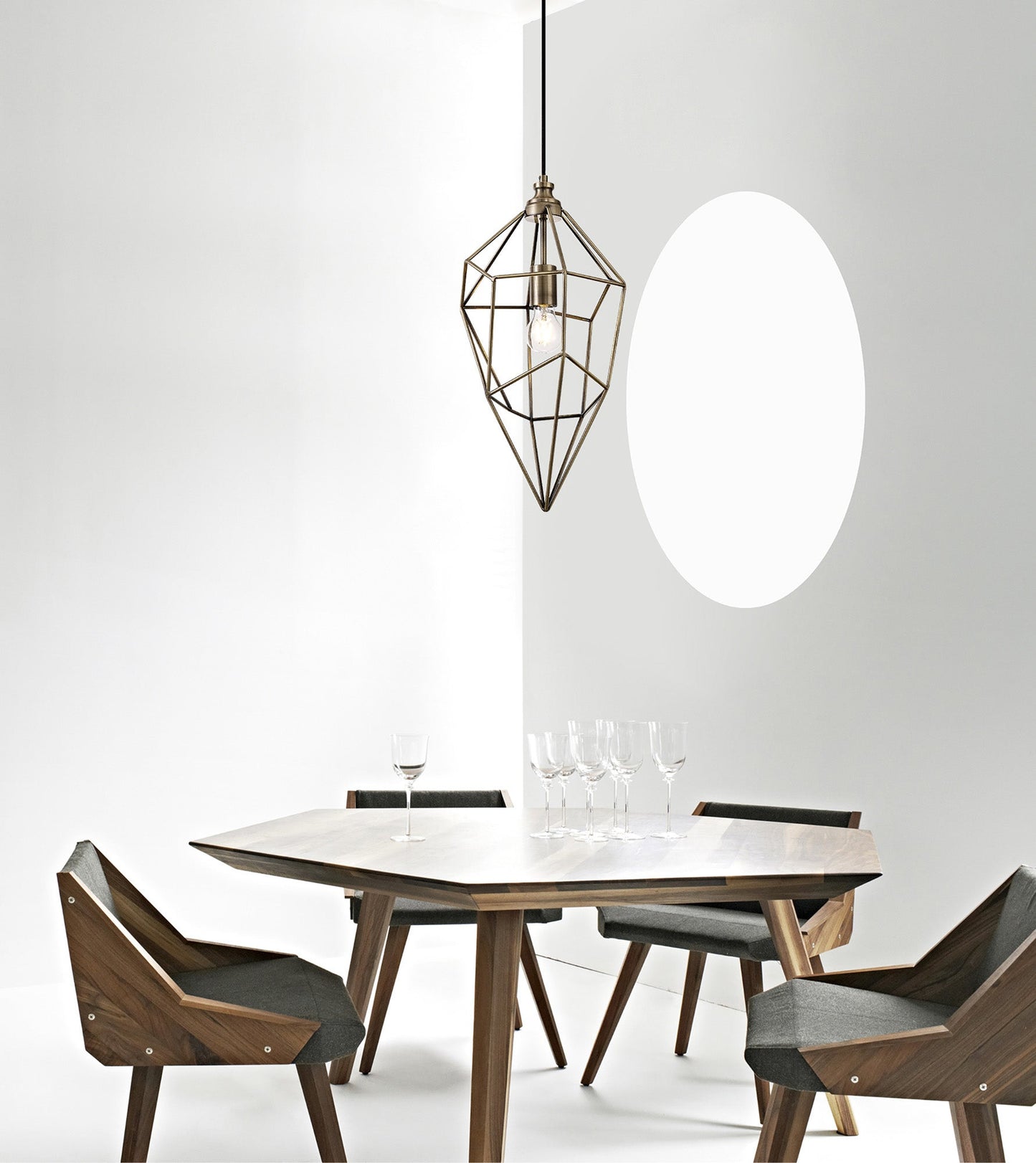 Lymm Small Pendant, 1 x E27, Black Nickel 2