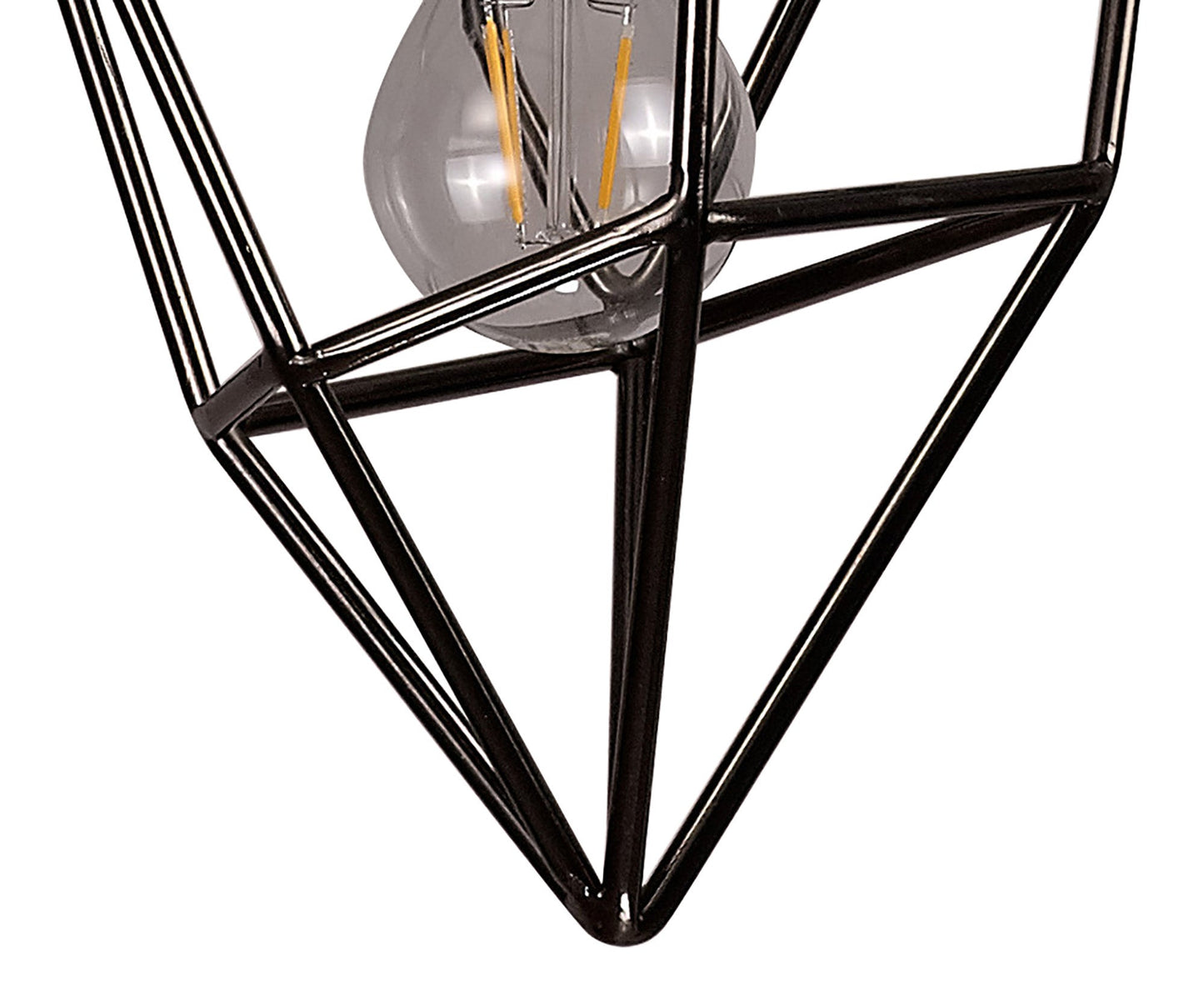 Lymm Small Pendant, 1 x E27, Black Nickel 2