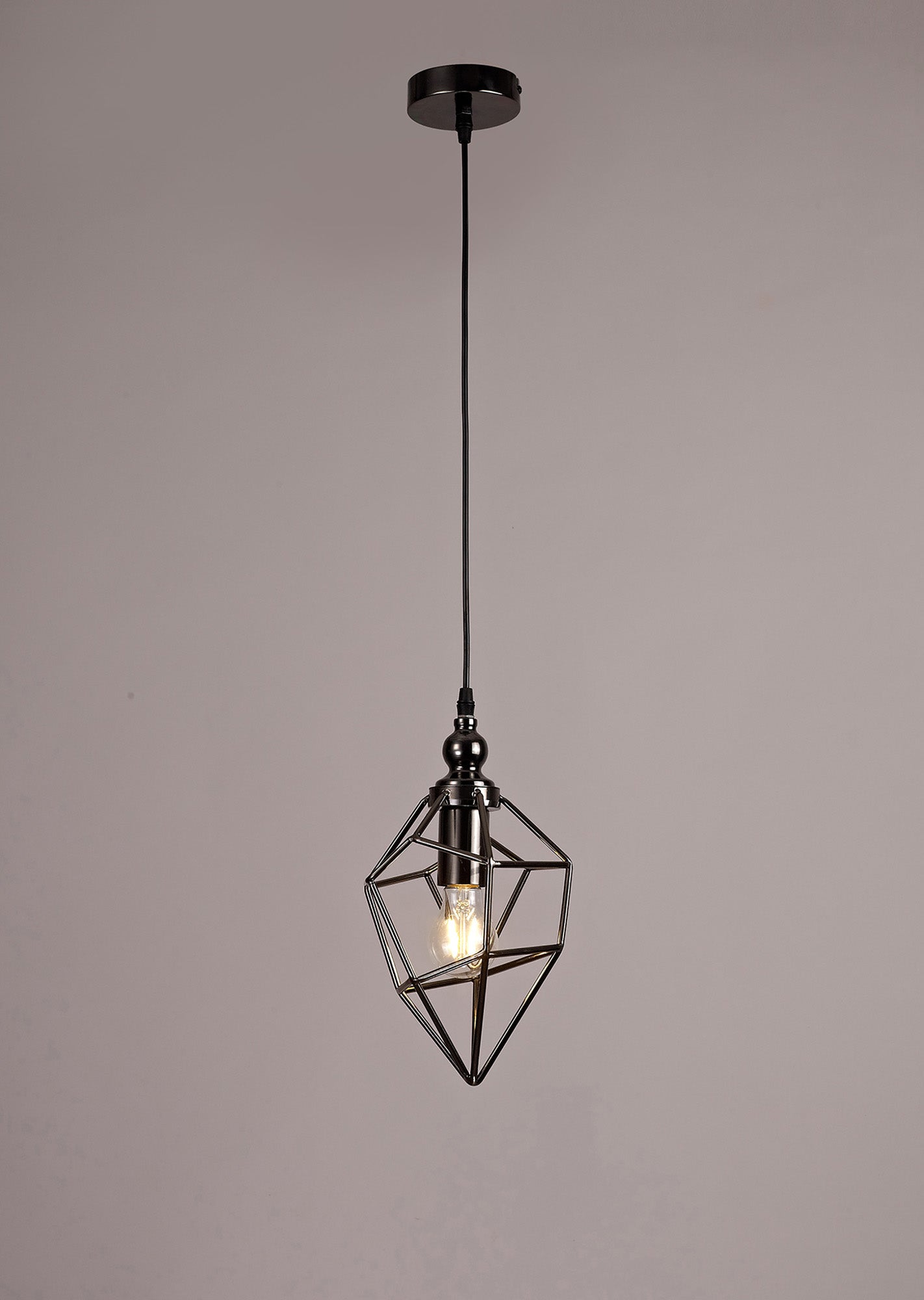 Lymm Small Pendant, 1 x E27, Black Nickel 2