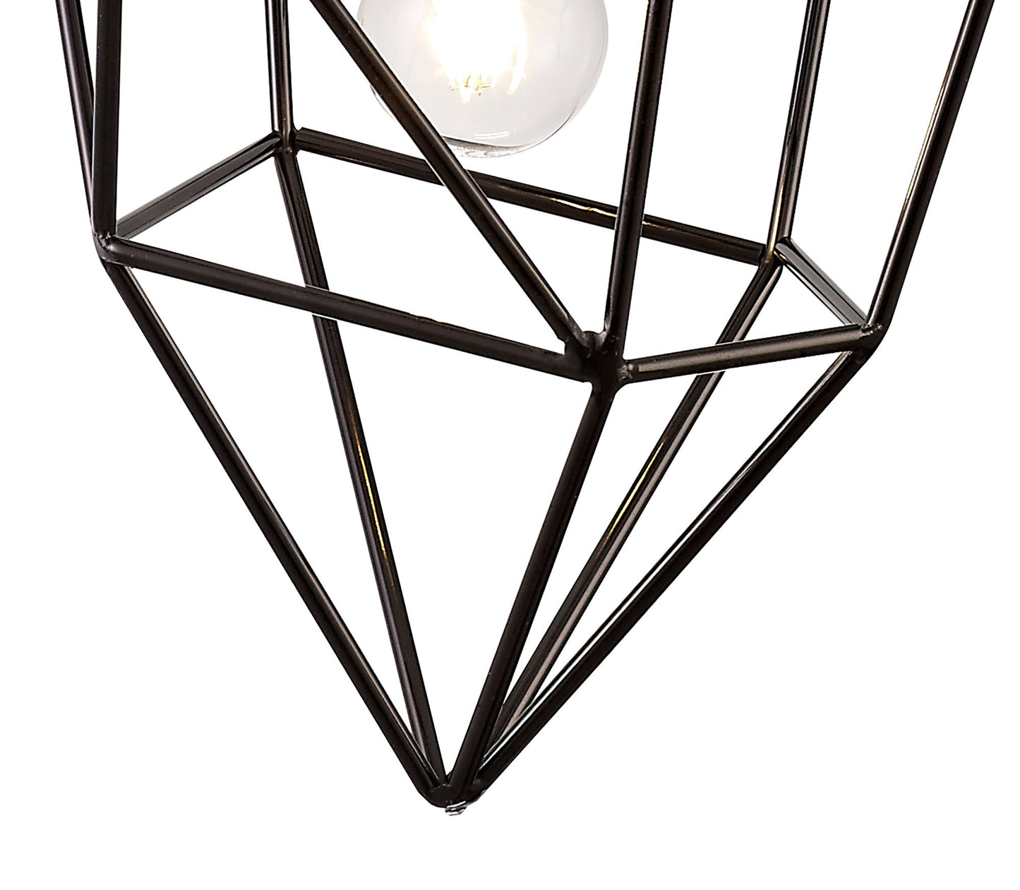 Lymm Medium Pendant, 1 x E27, Black Nickel 2