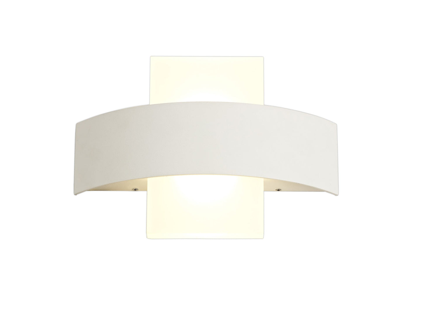 Malt Up & Downward Lighting Wall Lamp, 2 x 5W LED, 3000K, 850lm, IP54, Sand White, 3yrs Warranty