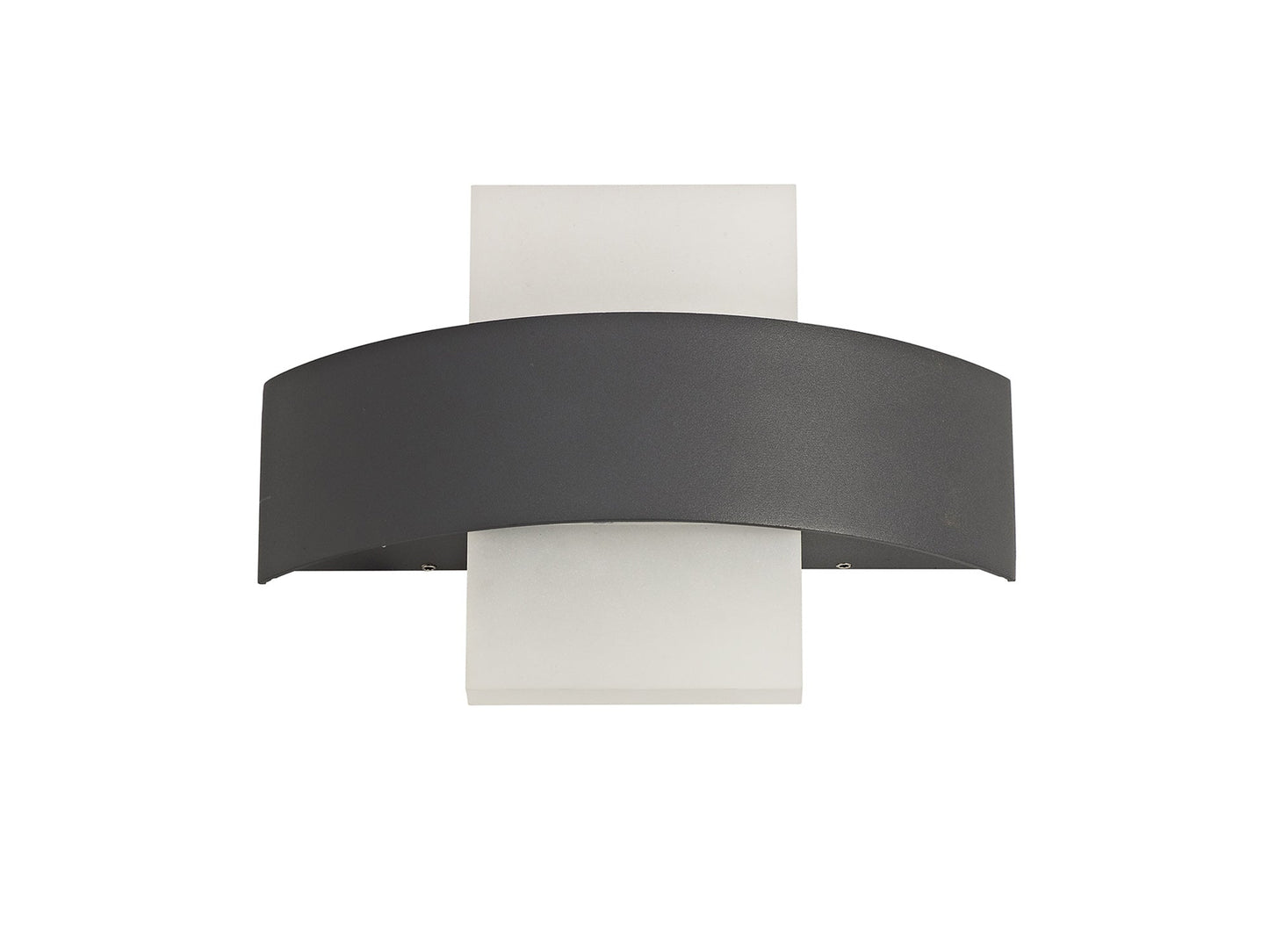 Malt Up & Downward Lighting Wall Lamp, 2 x 5W LED, 3000K, 850lm, IP54, Anthracite, 3yrs Warranty