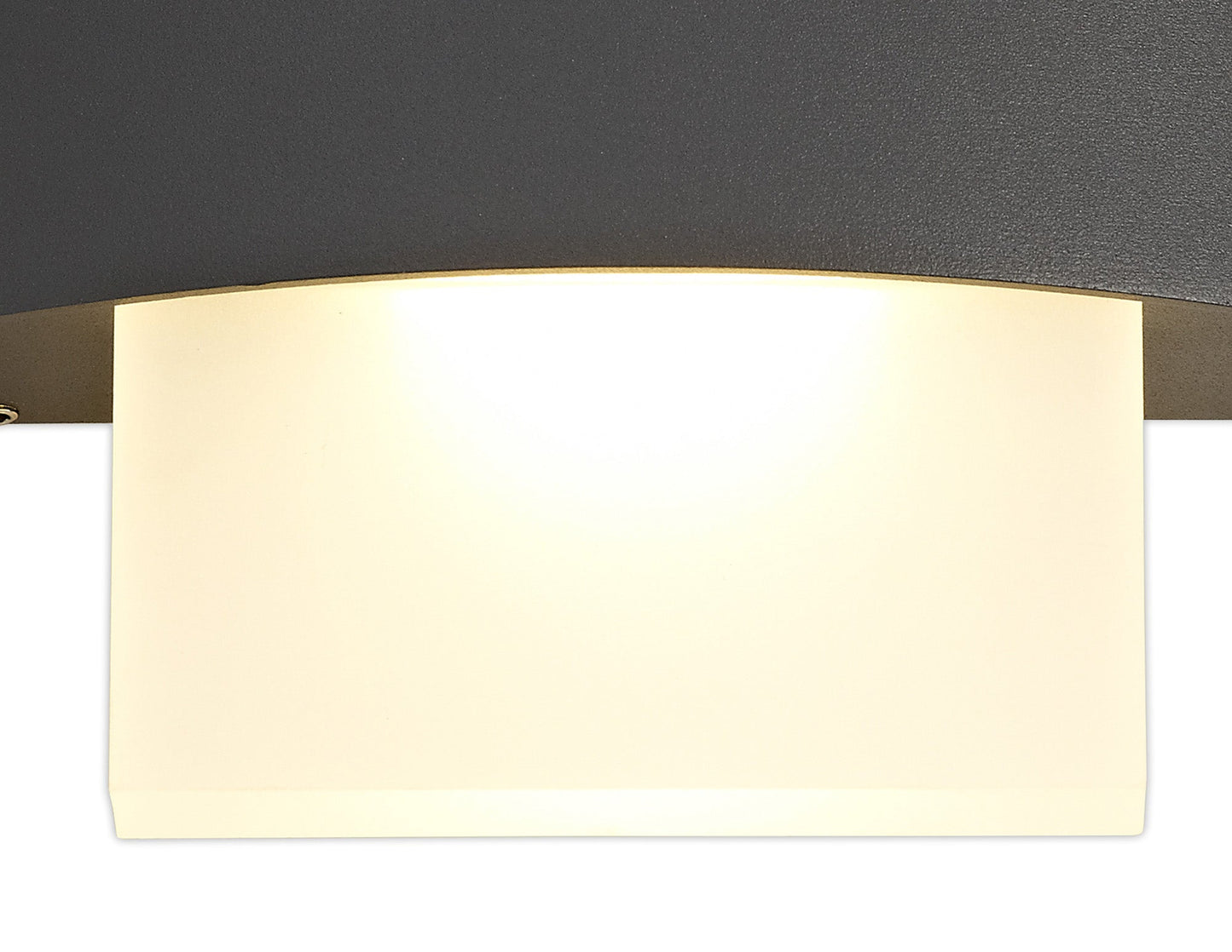 Malt Up & Downward Lighting Wall Lamp, 2 x 5W LED, 3000K, 850lm, IP54, Anthracite, 3yrs Warranty