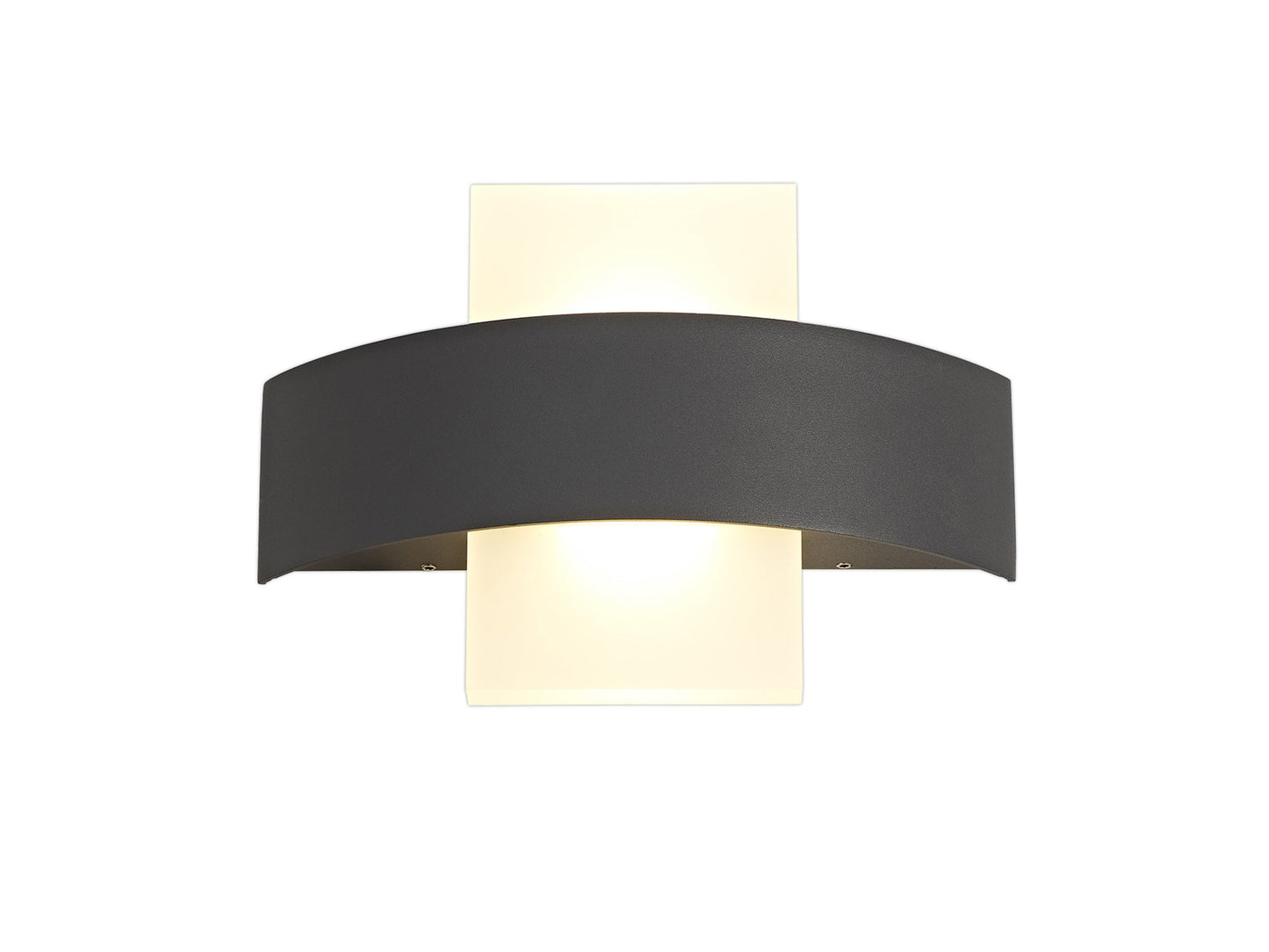 Malt Up & Downward Lighting Wall Lamp, 2 x 5W LED, 3000K, 850lm, IP54, Anthracite, 3yrs Warranty