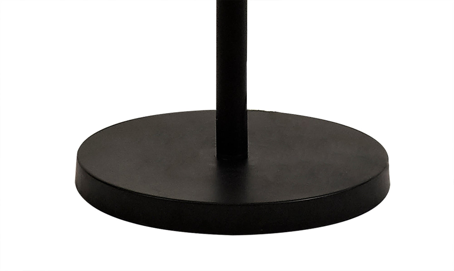 Marple Floor Lamp, 8 Light G9, Matt Black and Antique Brass and Cognac Glass