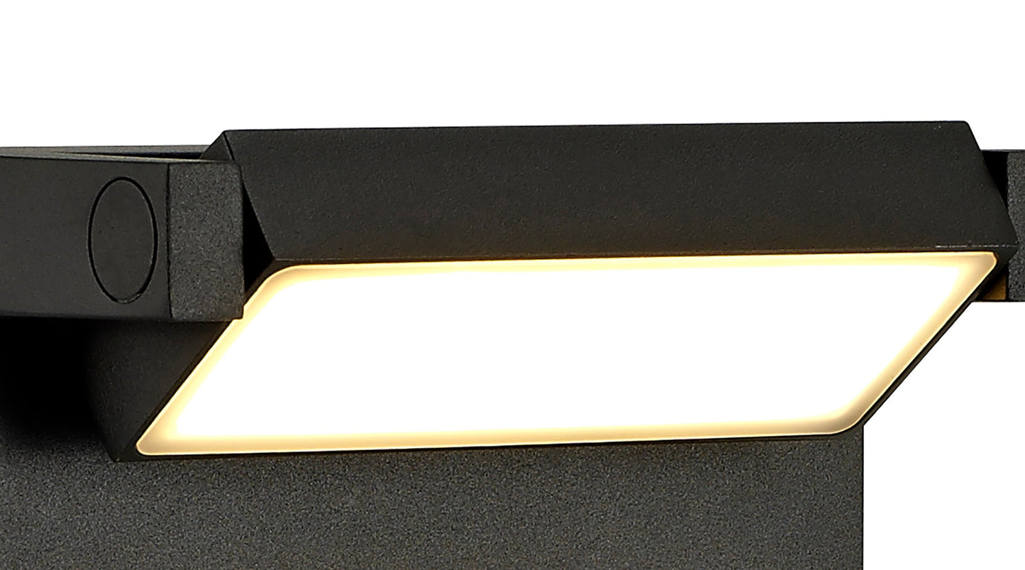 Mellor Short Post, 1 x 10W LED, 3000K, 720lm, IP54, Graphite Black, 3yrs Warranty