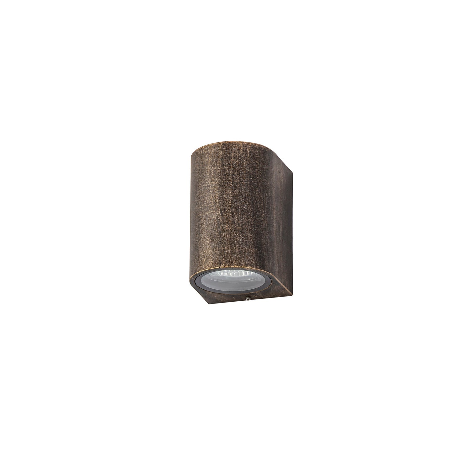Mill Curved Wall Lamp, 1 x GU10, IP54, Black and Gold