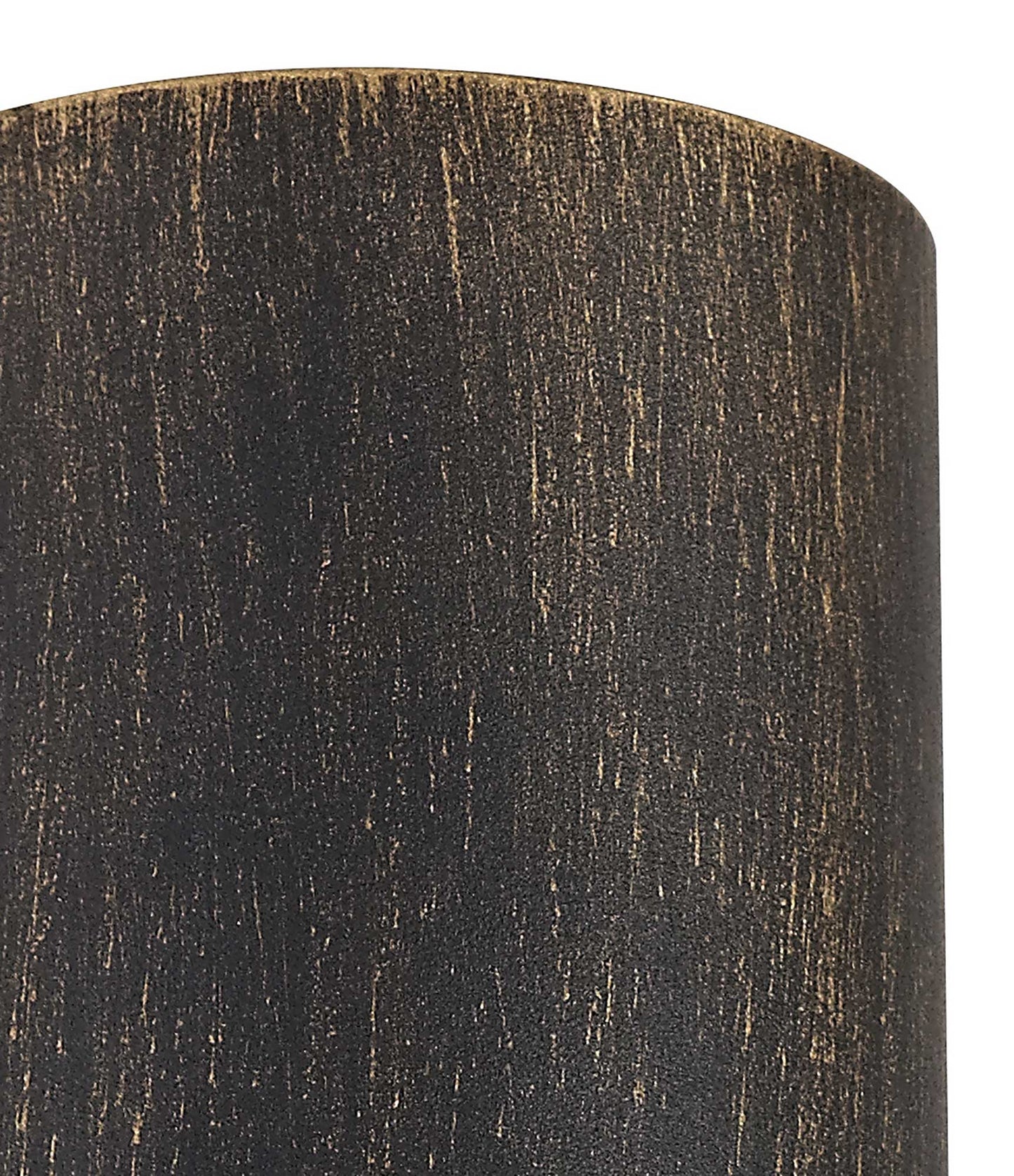 Mill Curved Wall Lamp, 1 x GU10, IP54, Black and Gold