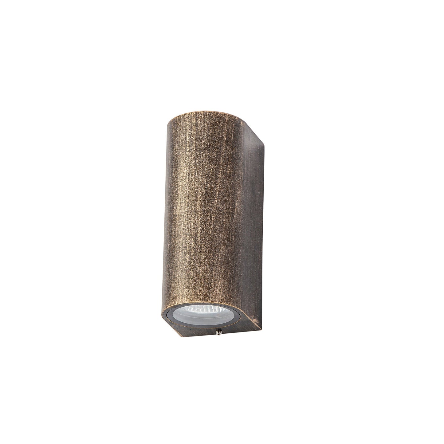 Mill Curved Wall Lamp, 2 x GU10, IP54, Black and Gold