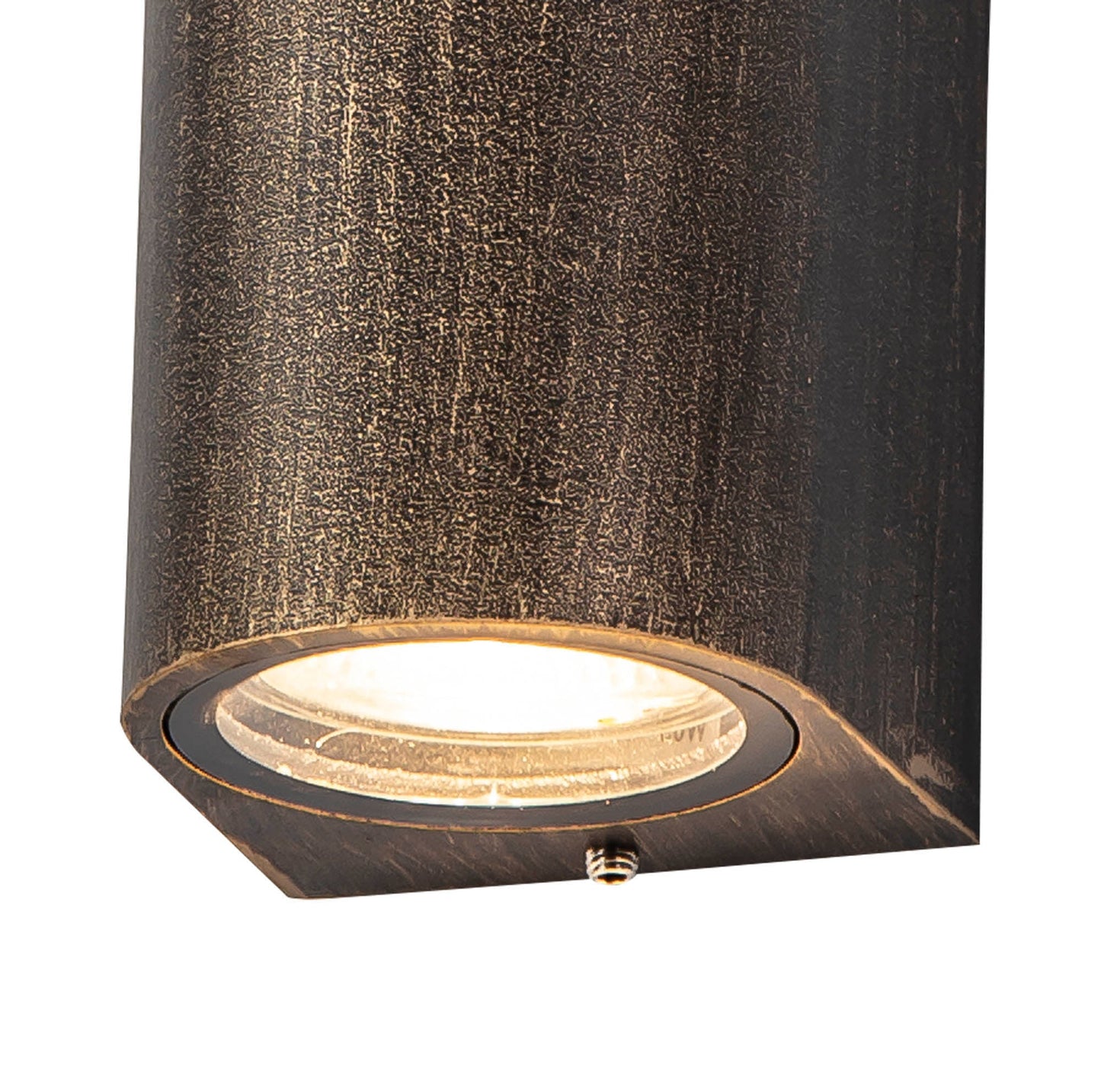 Mill Curved Wall Lamp, 2 x GU10, IP54, Black and Gold