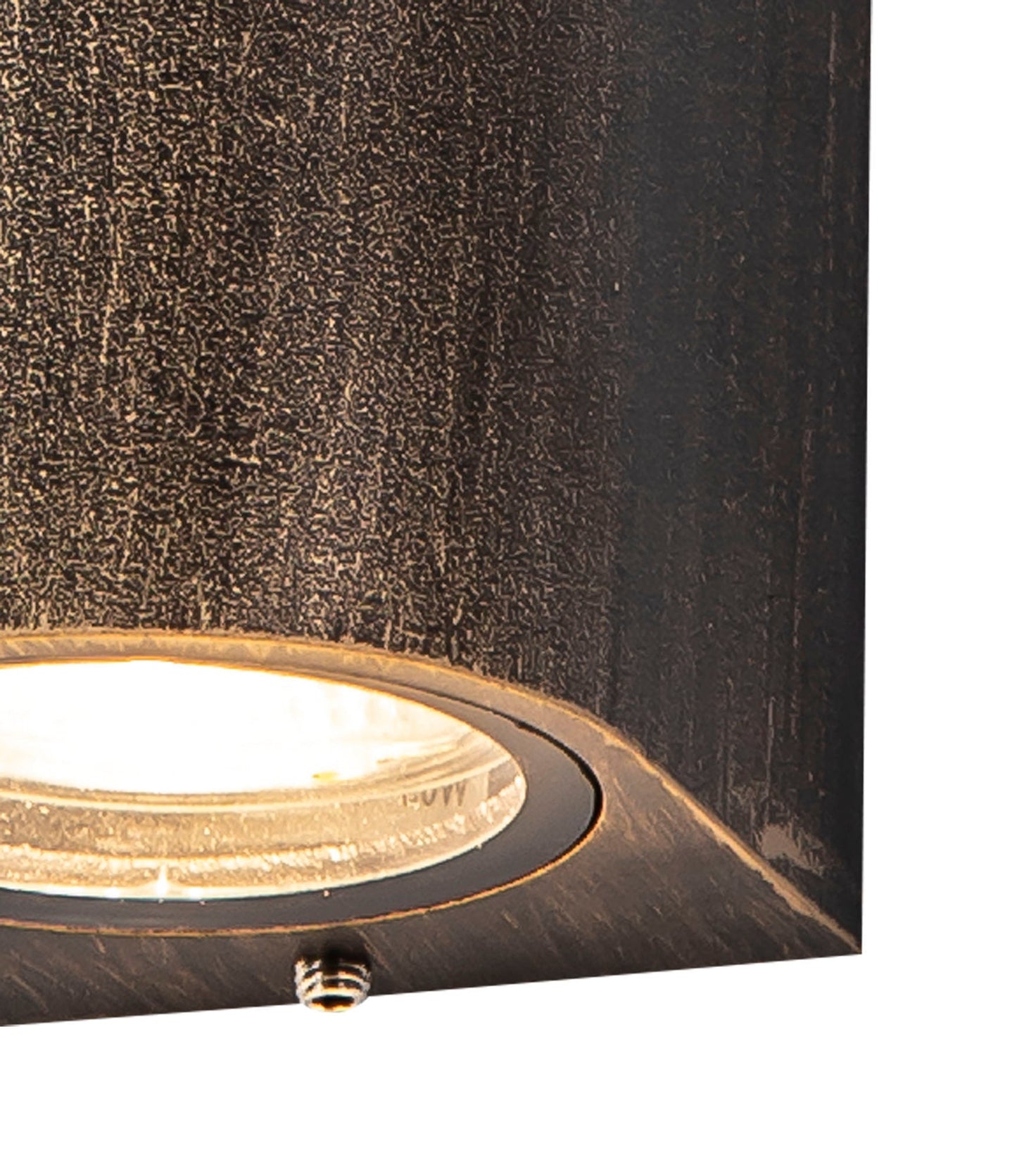 Mill Curved Wall Lamp, 2 x GU10, IP54, Black and Gold
