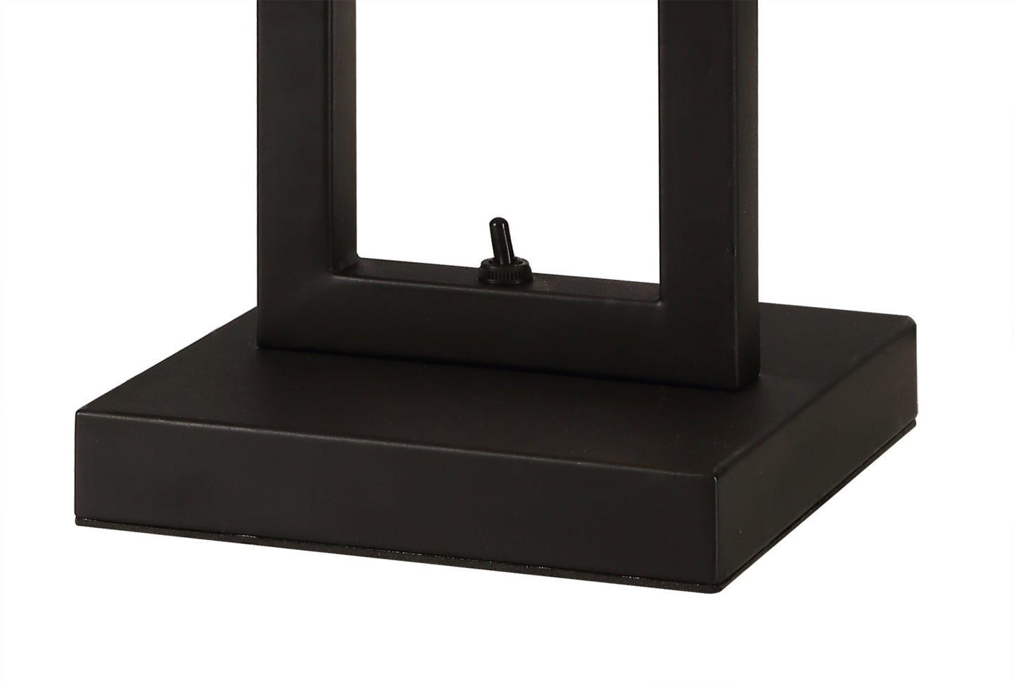 Mobberley Table Lamp, 1 Light E27, Matt Black and Crystal Sand Glass