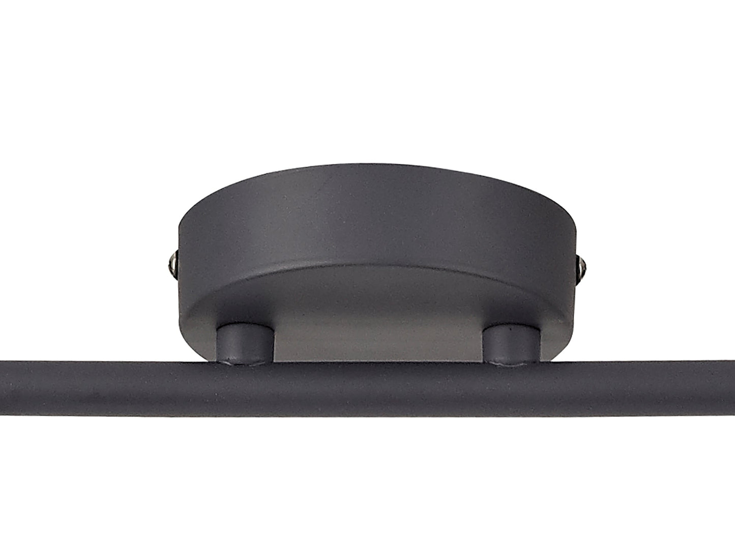 Mobbers 4 Linear Bar Light Spotlight E14, Matt Grey and Polished Chrome and Cognac