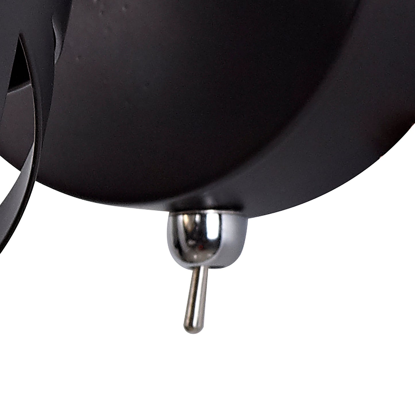 Mobbers 1 Light Switched Spotlight E14, Oiled Bronze and Polished Chrome and Amber