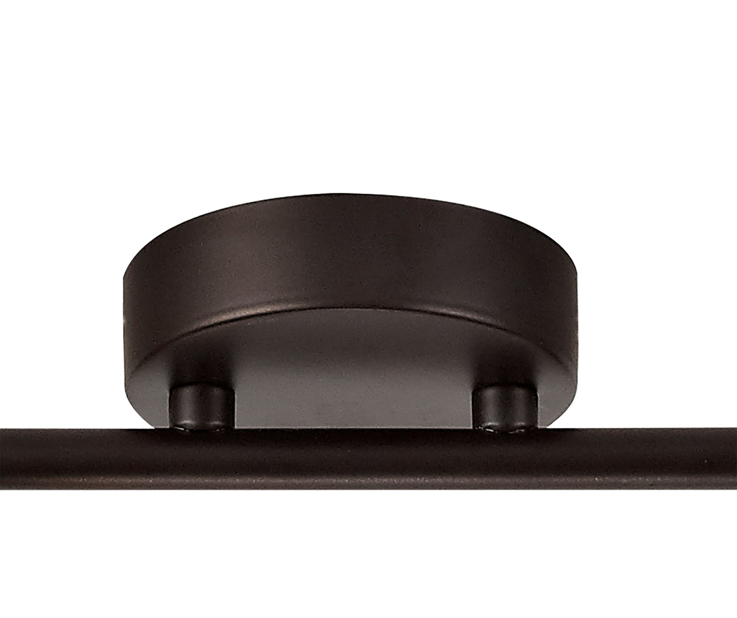 Mobbers 4 Light Linear Bar Spotlight E14, Oiled Bronze and Polished Chrome and Amber