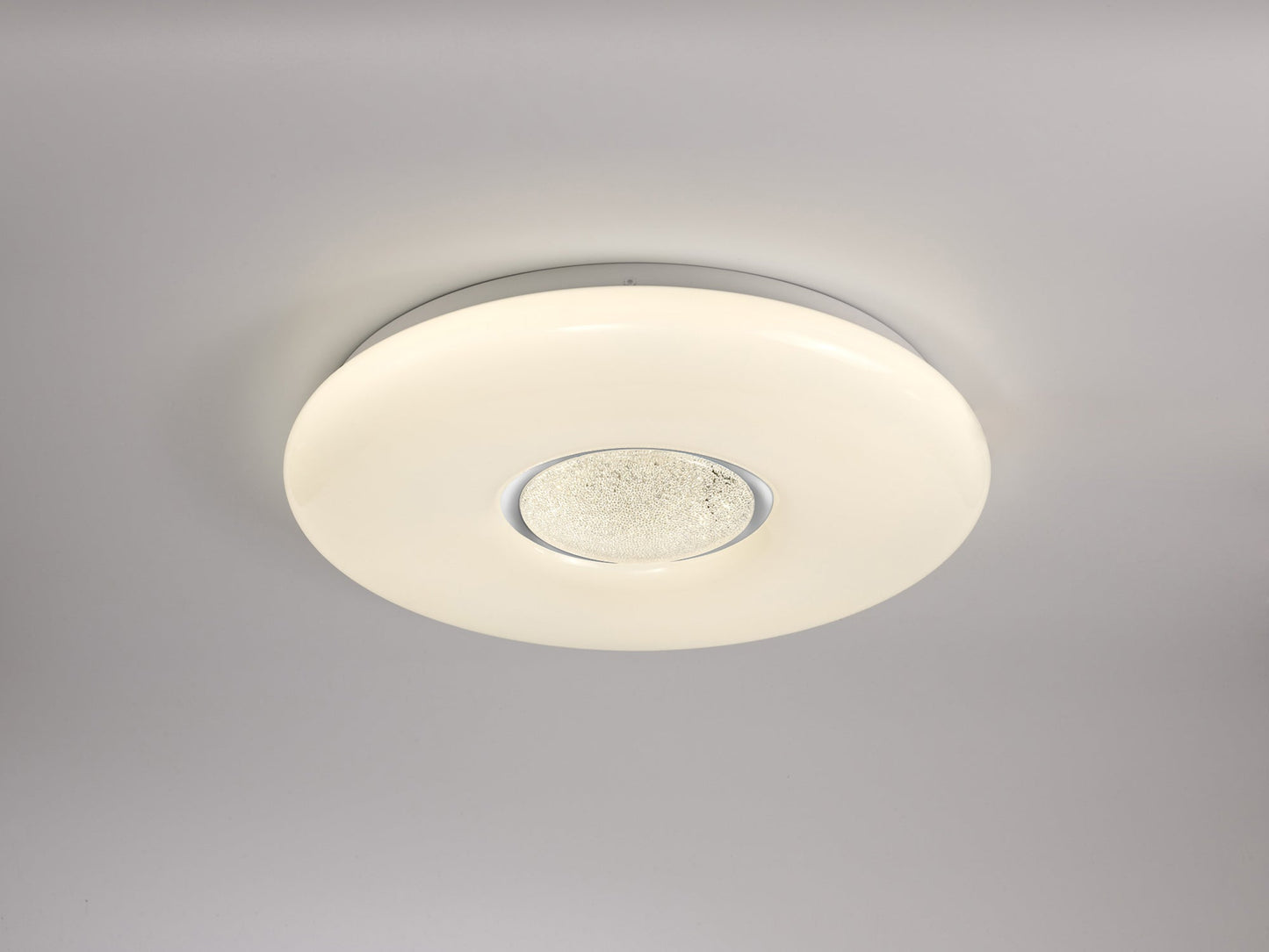 Moorside Ceiling, 1 x 24W LED, CCT Switchable 3000 and 4000 and 6000K, 2032lm, Opal White, 3yrs Warranty 2