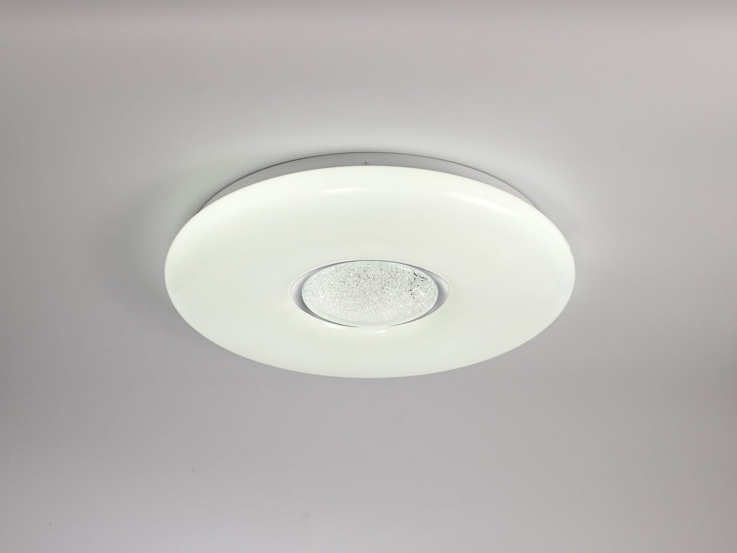Moorside Ceiling, 1 x 24W LED, CCT Switchable 3000 and 4000 and 6000K, 2032lm, Opal White, 3yrs Warranty 2