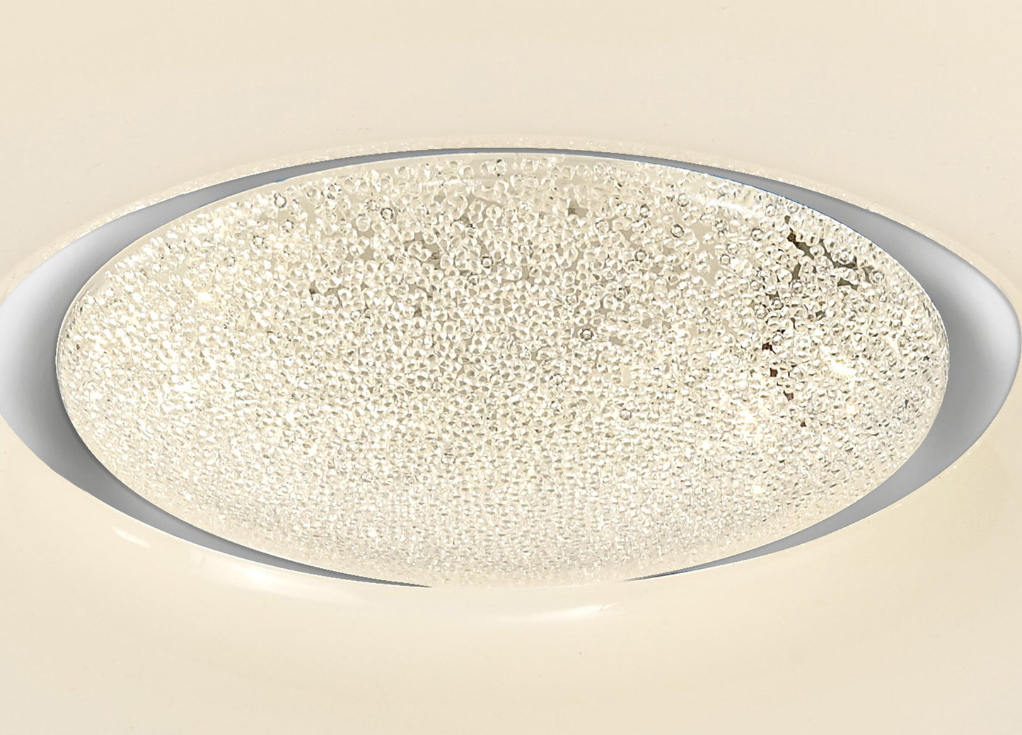 Moorside Ceiling, 1 x 24W LED, CCT Switchable 3000 and 4000 and 6000K, 2032lm, Opal White, 3yrs Warranty 2