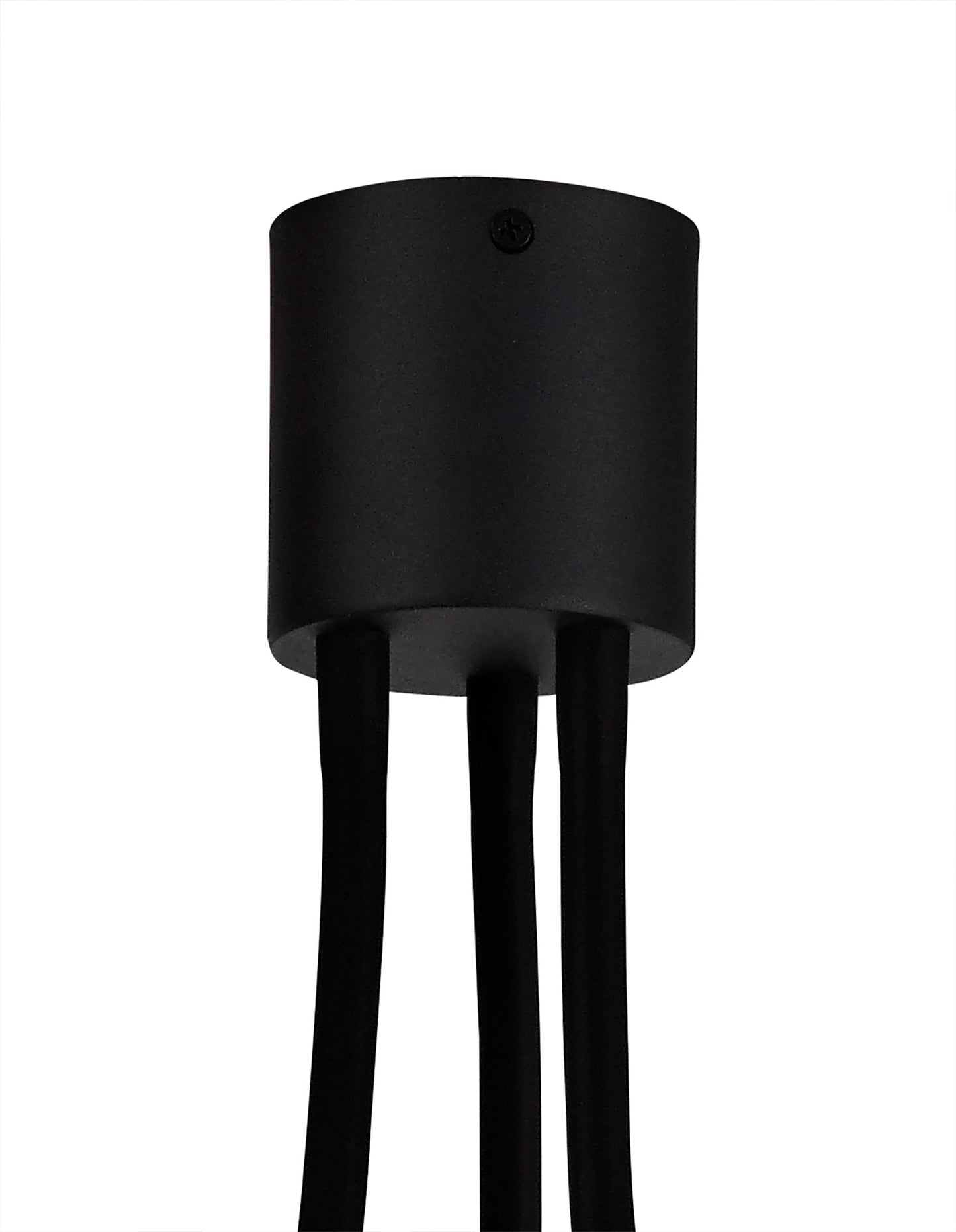 Moss Flexible Ceiling 3 Light E27, Satin Black and Brushed Copper