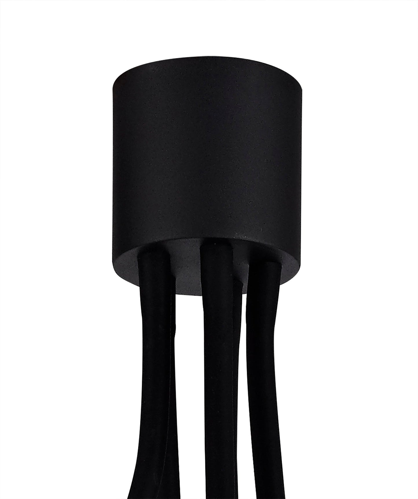 Moss Flexible Ceiling 5 Light E27, Satin Black and Brushed Copper