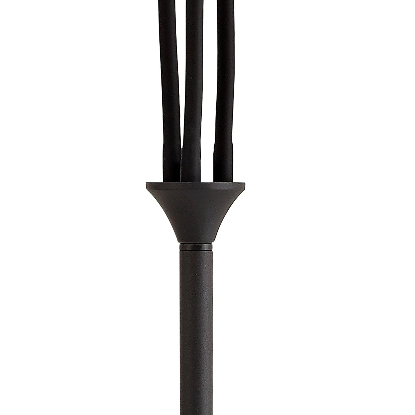 Moss Flexible Floor Lamp, 3 Light E27, Satin Black and Brushed Copper