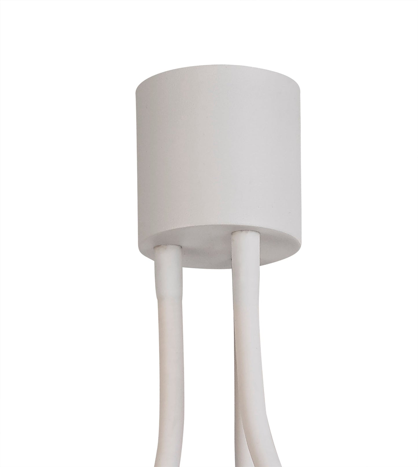 Moss Flexible Ceiling 3 Light E27 Satin White and Satin Nickel