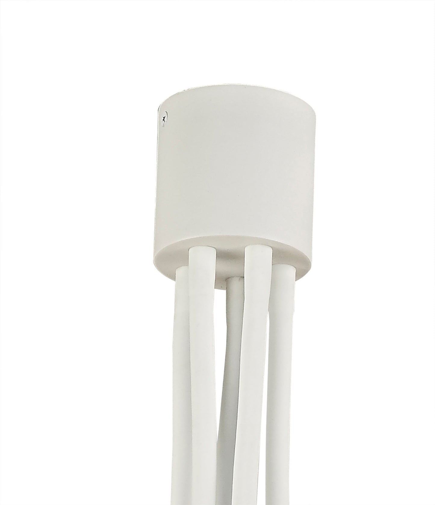 Moss Flexible Ceiling 5 Light E27 Satin White and Satin Nickel