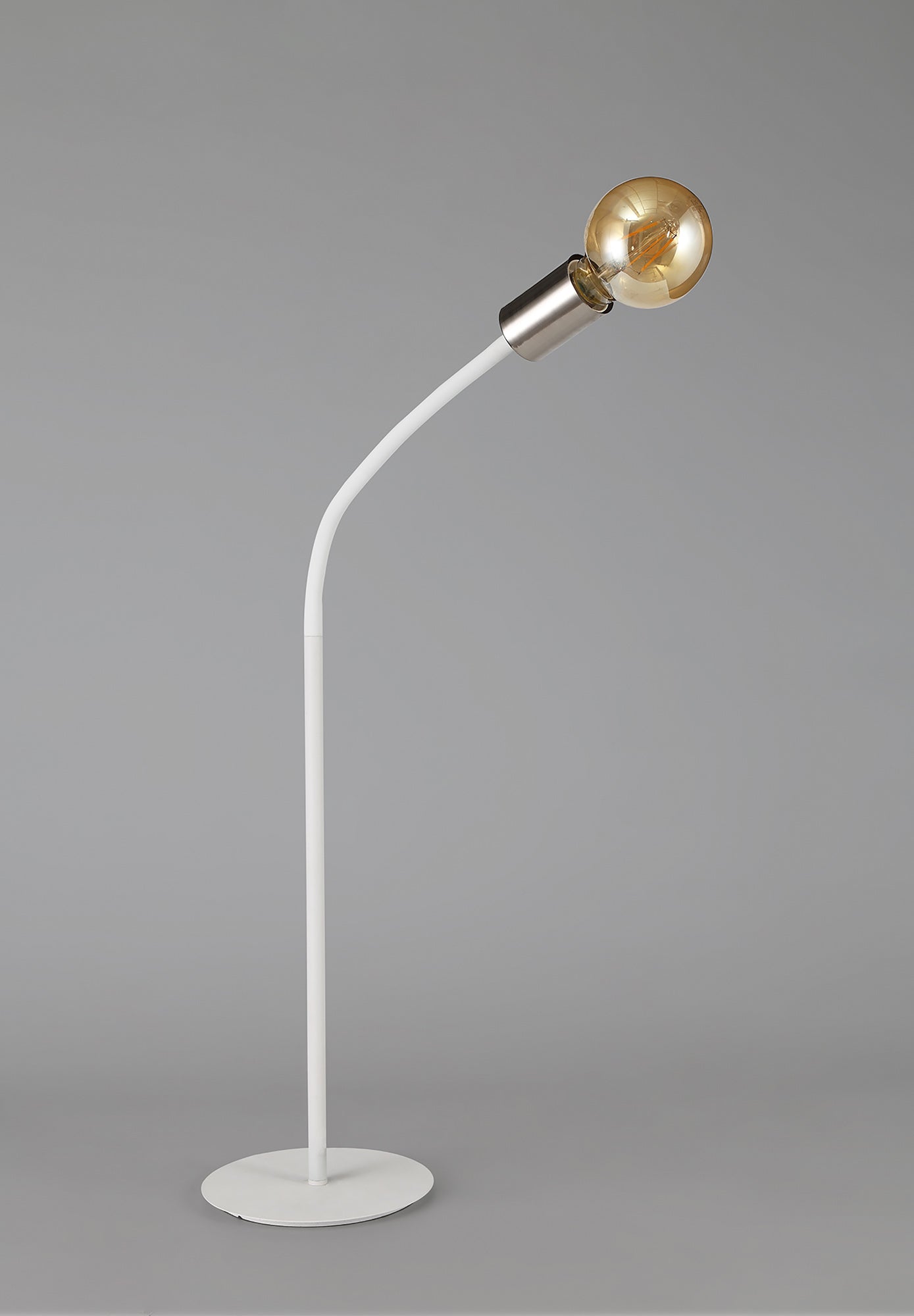Moss Flexible Table Lamp, 1 Light E27 Satin White and Satin Nickel