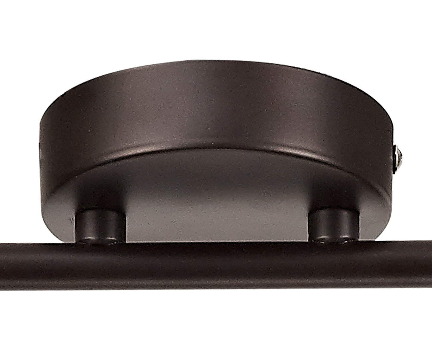 Mossrose Adjustable Linear Bar Spotlight, 4 x GU10 Max 10W LED, Oiled Bronze and Polished Chrome