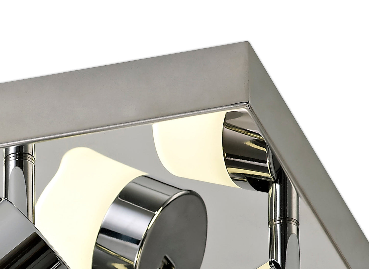 Mottram 4 Light Ceiling, 4 x 5W LED, 4000K, 1700lm, IP44, Polished Chrome, 3yrs Warranty