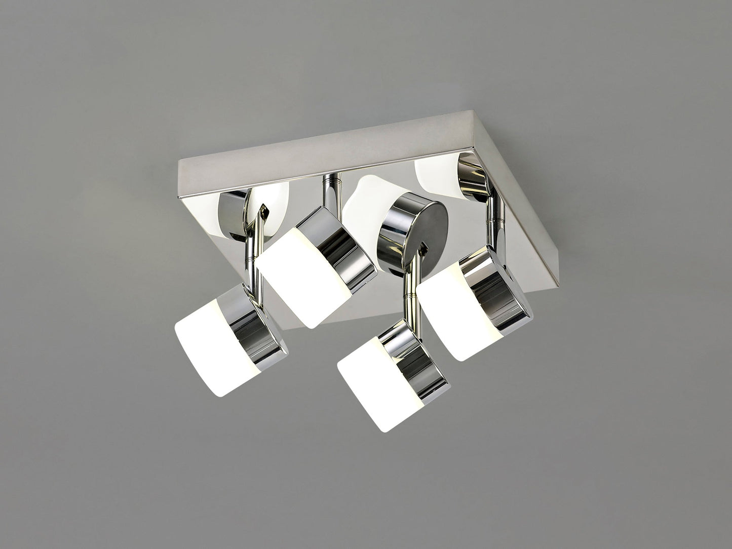 Mottram 4 Light Ceiling, 4 x 5W LED, 4000K, 1700lm, IP44, Polished Chrome, 3yrs Warranty
