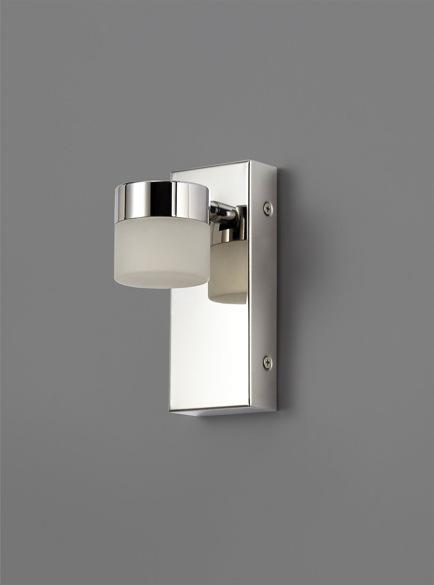 Mottram Wall Lamp Single Adjustable, 1 x 5W LED, 4000K, 415lm, IP44, Polished Chrome, 3yrs Warranty