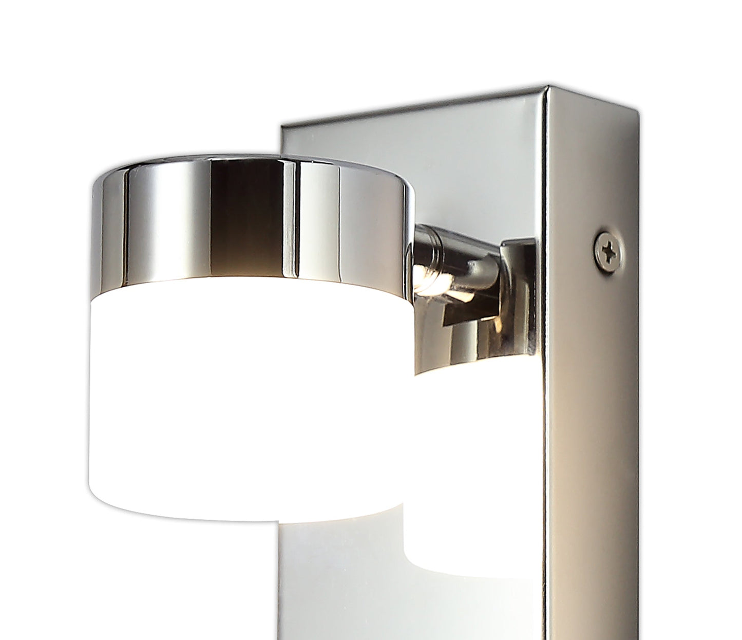 Mottram Wall Lamp Single Adjustable, 1 x 5W LED, 4000K, 415lm, IP44, Polished Chrome, 3yrs Warranty