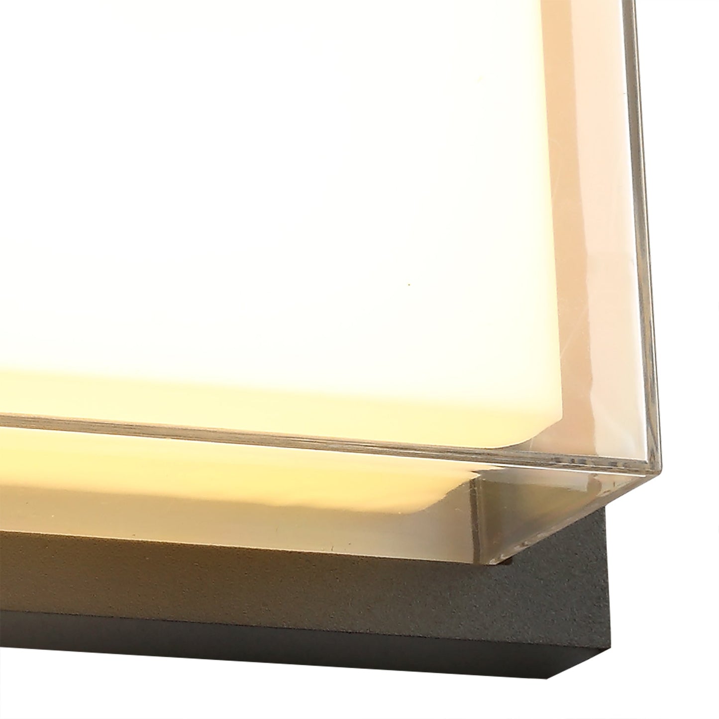 Norley Wall Lamp, 1 x 16W LED, 3000K, 1135lm, IP65, Anthracite and Opal and Clear PC, 3yrs Warranty