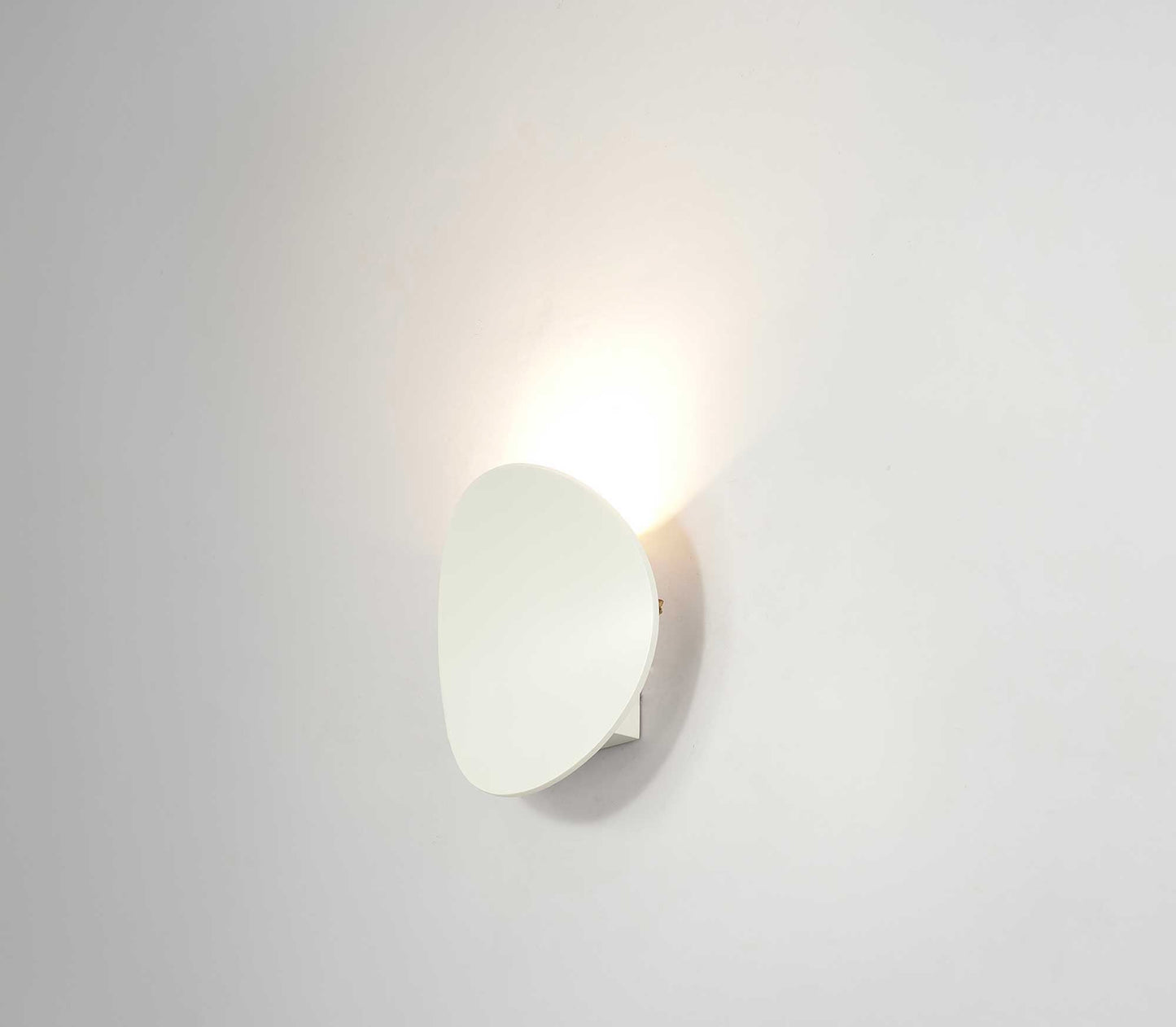 Oak Wall Lamp, 1 x 6W LED, 3000K, 700lm, IP54, Sand White, 3yrs Warranty