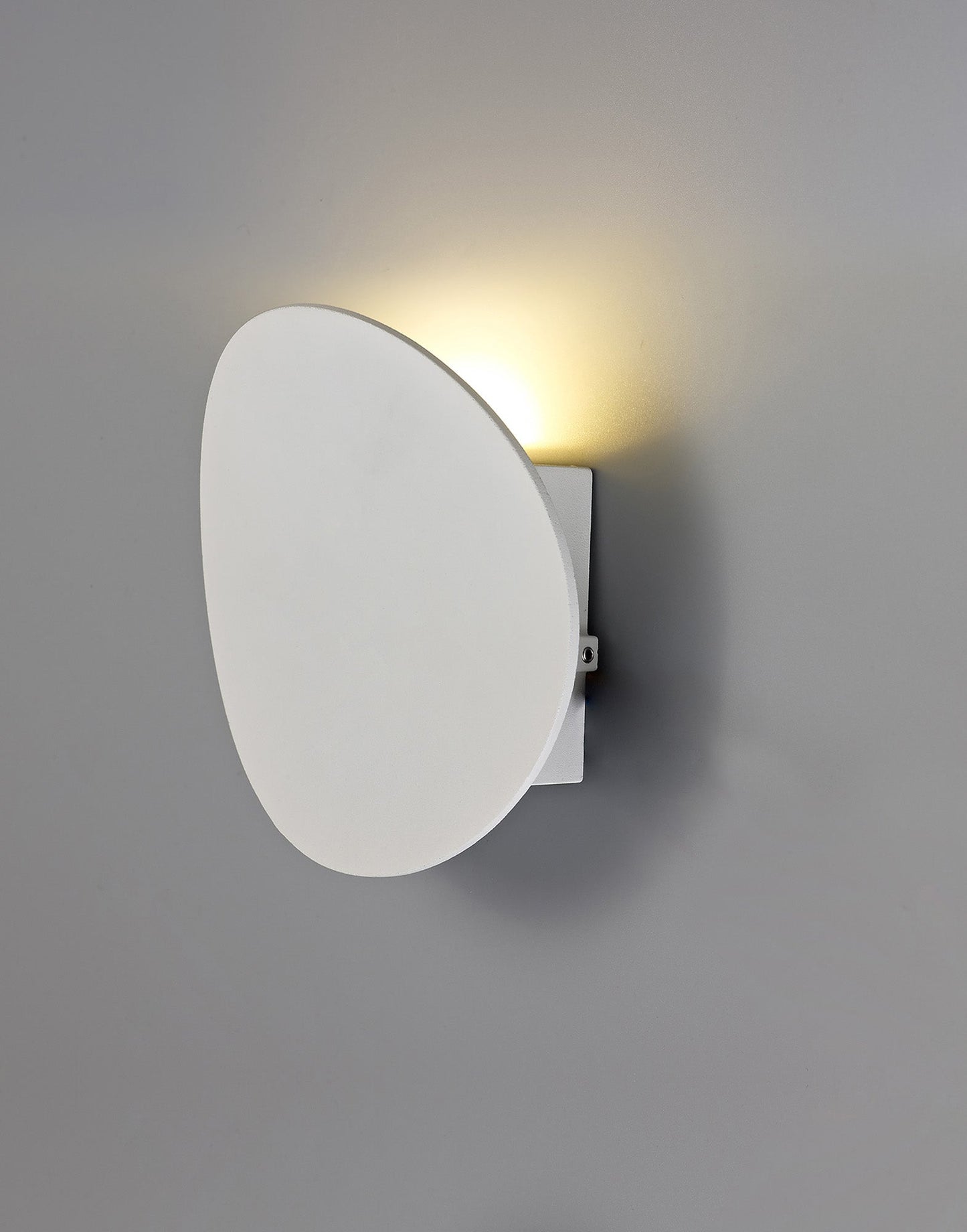 Oak Wall Lamp, 1 x 6W LED, 3000K, 700lm, IP54, Sand White, 3yrs Warranty