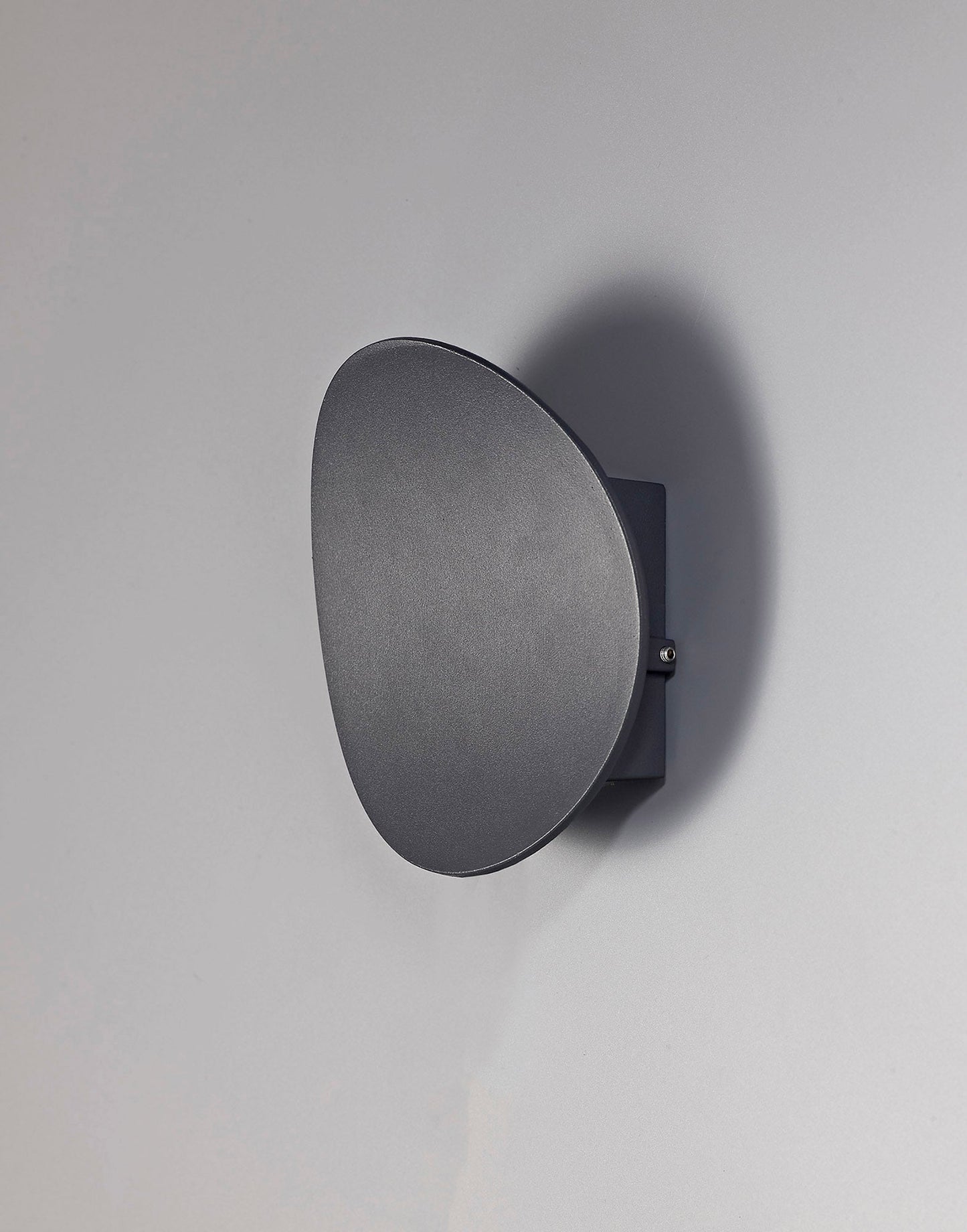 Oak Wall Lamp, 1 x 6W LED, 3000K, 700lm, IP54, Anthracite, 3yrs Warranty
