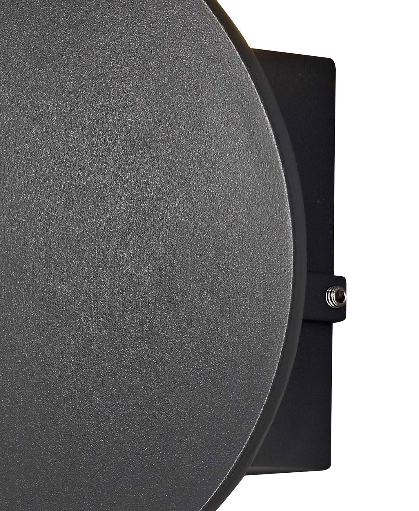 Oak Wall Lamp, 1 x 6W LED, 3000K, 700lm, IP54, Anthracite, 3yrs Warranty