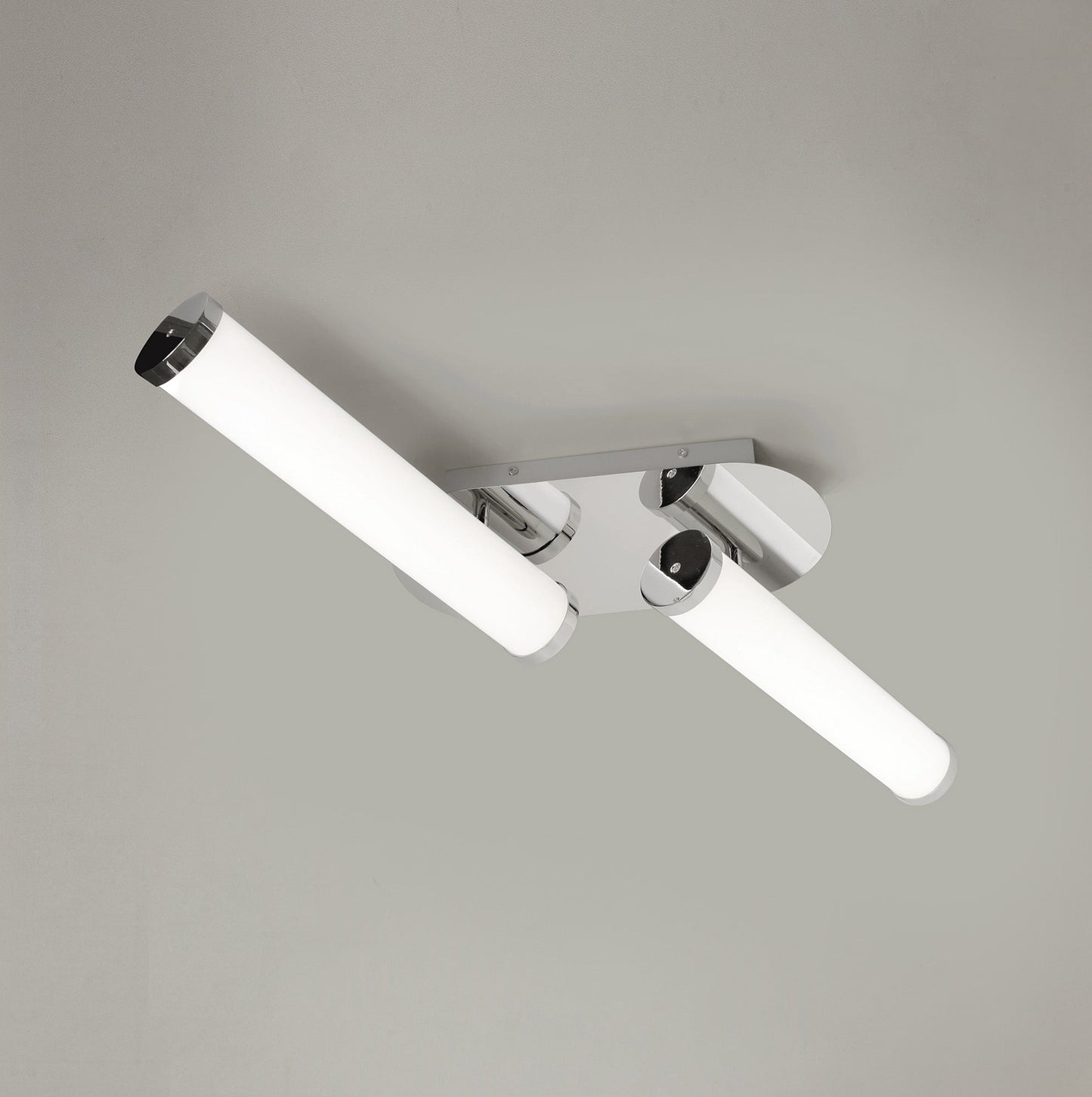 Oatlands Ceiling Lamp, 2 x 9W LED, 4000K, 1153lm, IP44, Polished Chrome, 3yrs Warranty 2