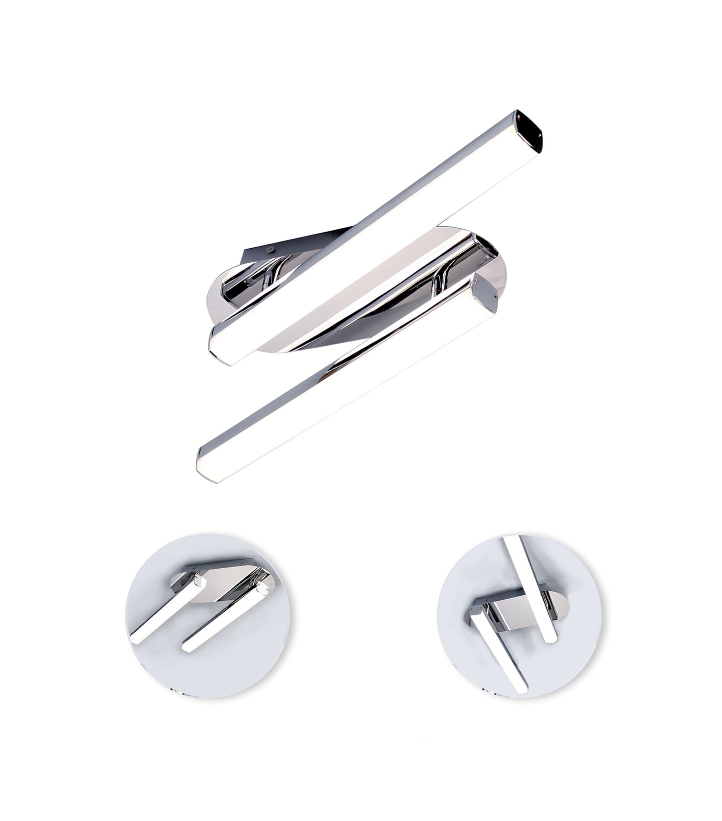 Oatlands Ceiling Lamp, 2 x 9W LED, 4000K, 1153lm, IP44, Polished Chrome, 3yrs Warranty 2
