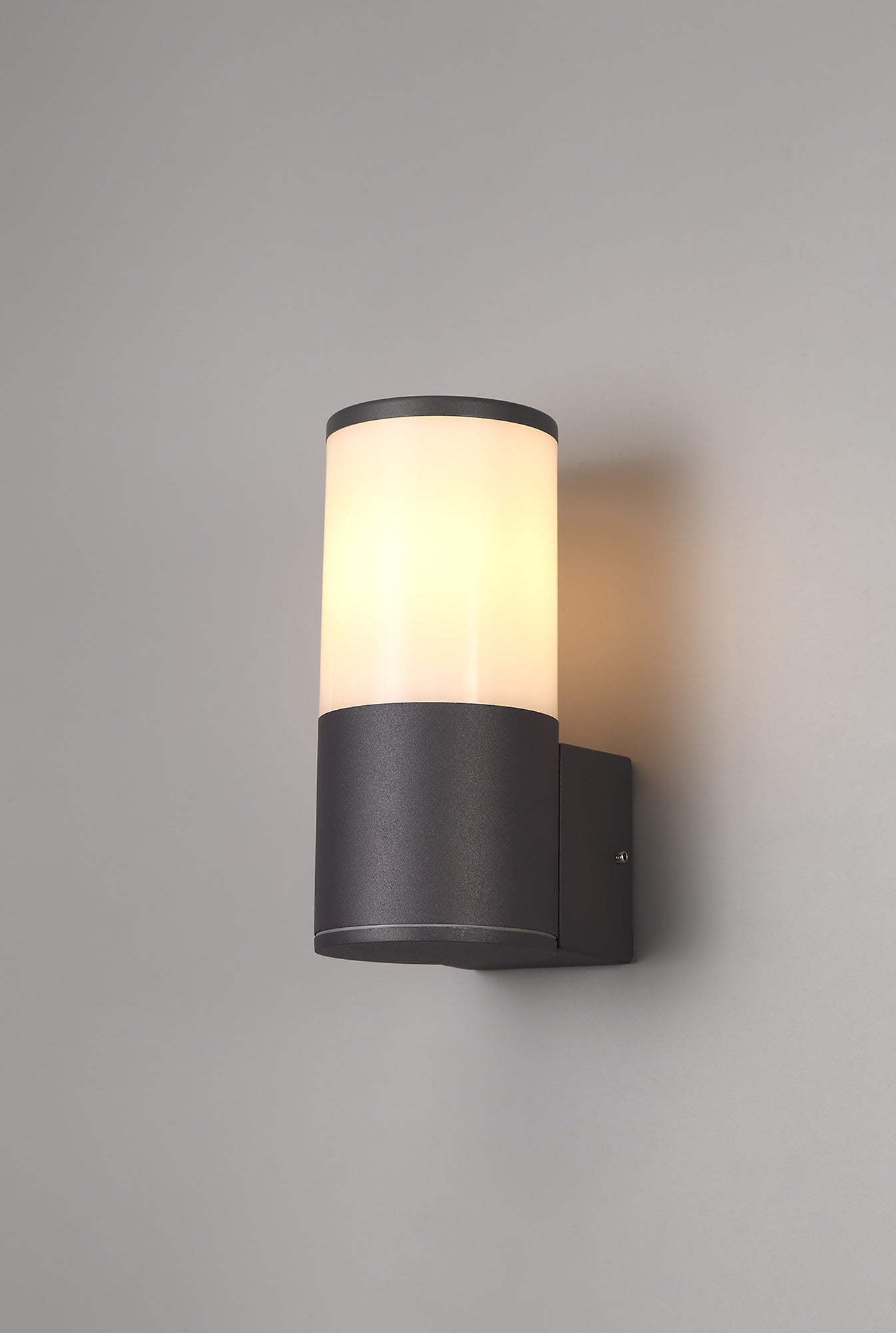 Paddock Wall Lamp 1 x E27, IP54, Anthracite and Opal, 2yrs Warranty