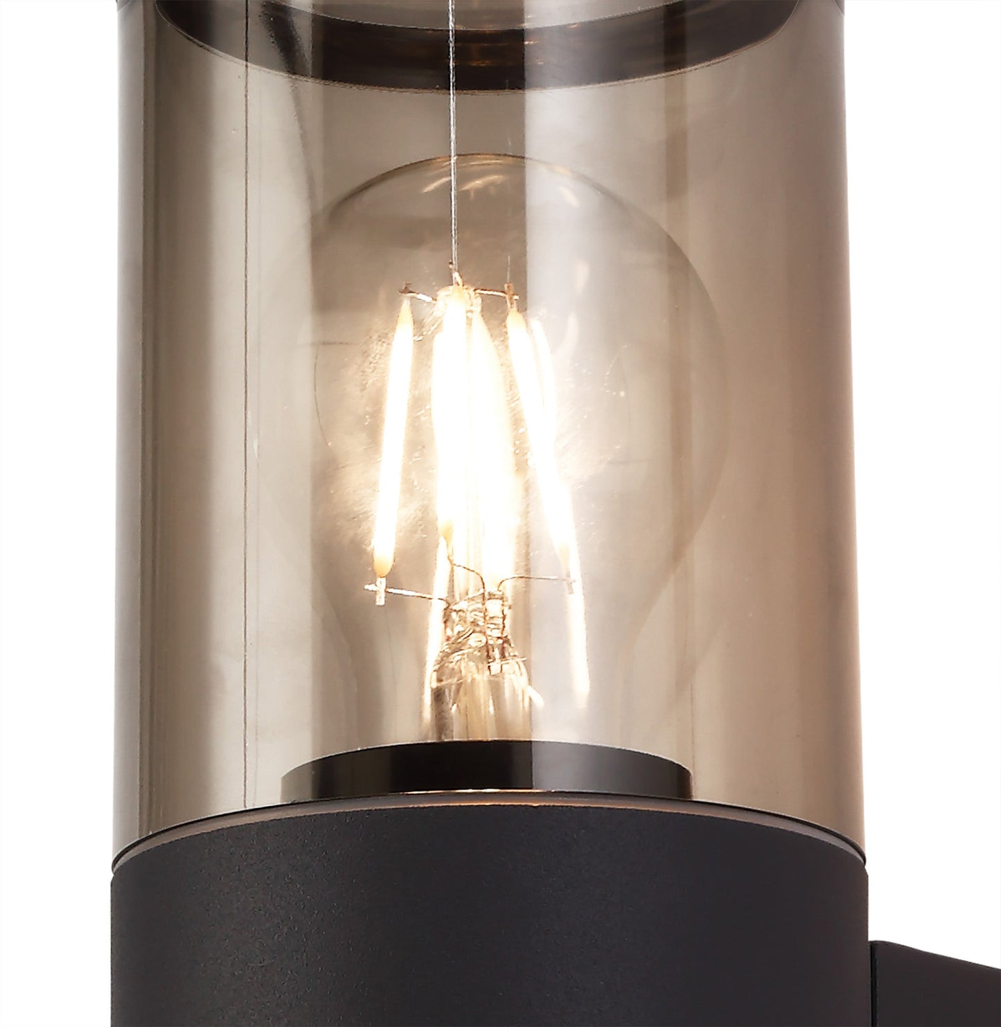 Paddock Wall Lamp 1 x E27, IP54, Anthracite and Smoked, 2yrs Warranty