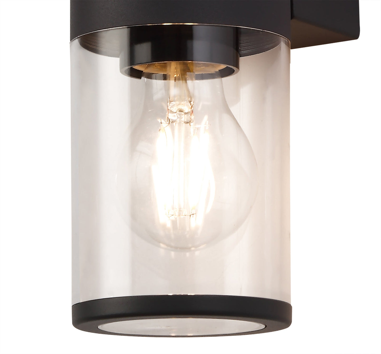 Paddock Wall Lamp 2 x E27, IP54, Anthracite and Clear, 2yrs Warranty