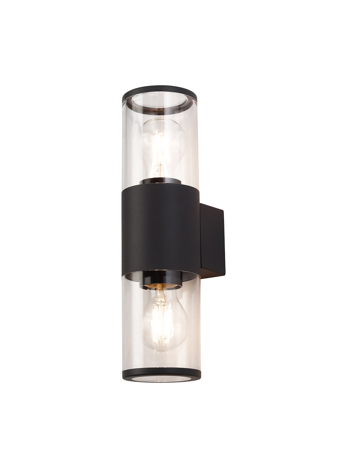 Paddock Wall Lamp 2 x E27, IP54, Anthracite and Smoked, 2yrs Warranty