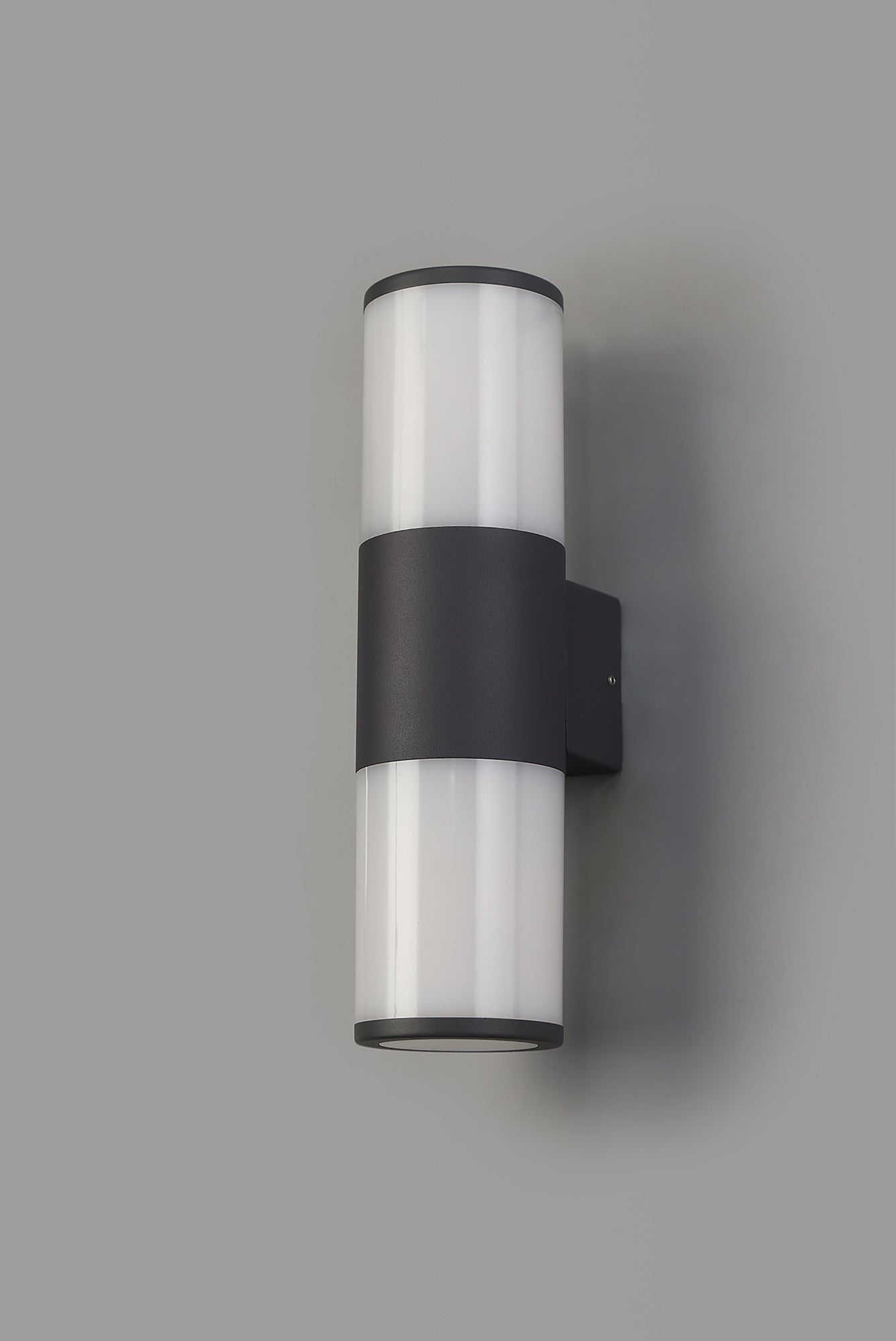 Paddock Wall Lamp 2 x E27, IP54, Anthracite and Opal, 2yrs Warranty