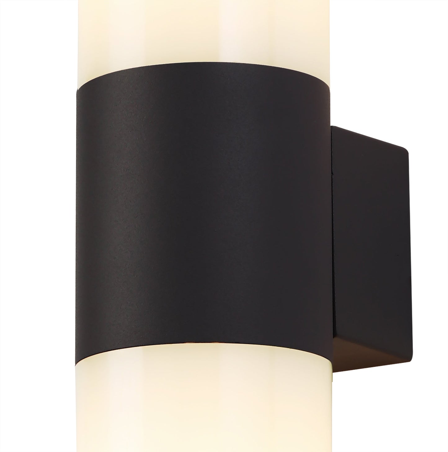 Paddock Wall Lamp 2 x E27, IP54, Anthracite and Opal, 2yrs Warranty